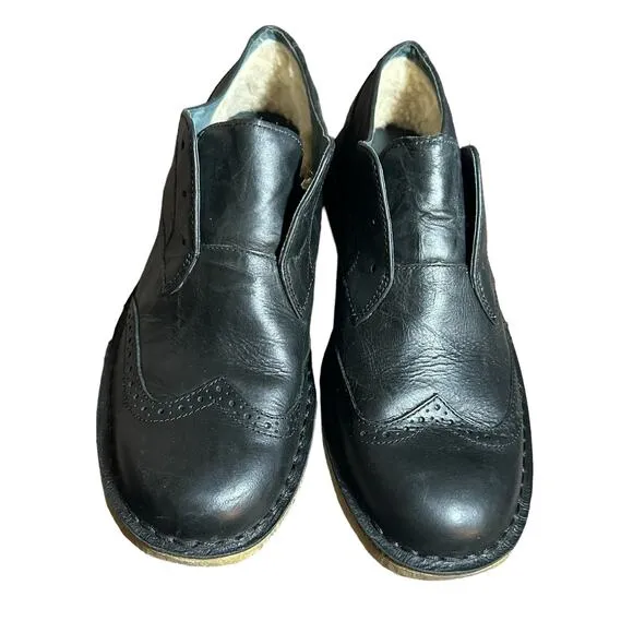 UGG Australia Bristol Men's Black Leather Slip On Shoes size US 9 1/2