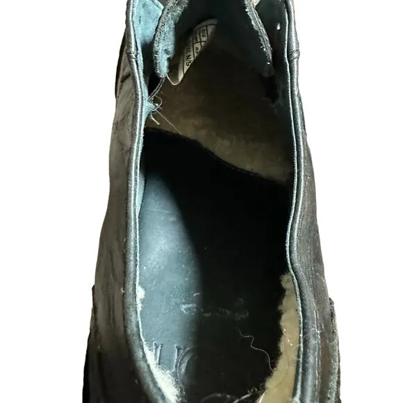 UGG Australia Bristol Men's Black Leather Slip On Shoes size US 9 1/2