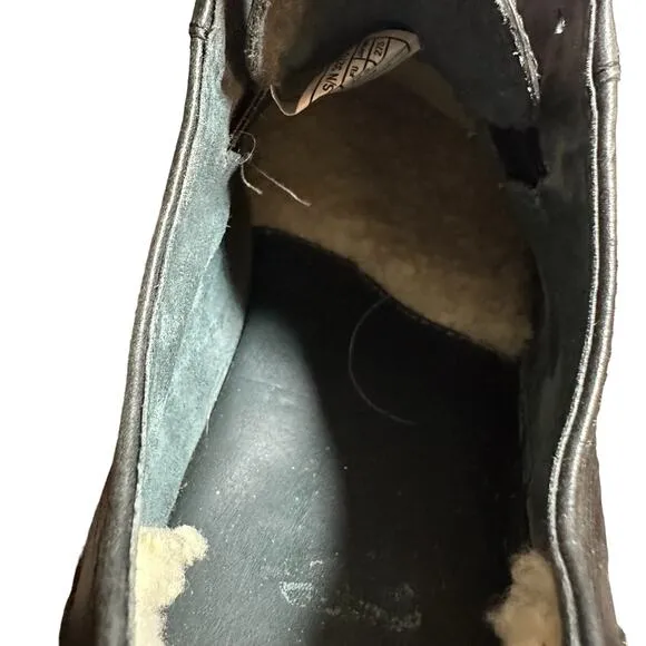 UGG Australia Bristol Men's Black Leather Slip On Shoes size US 9 1/2