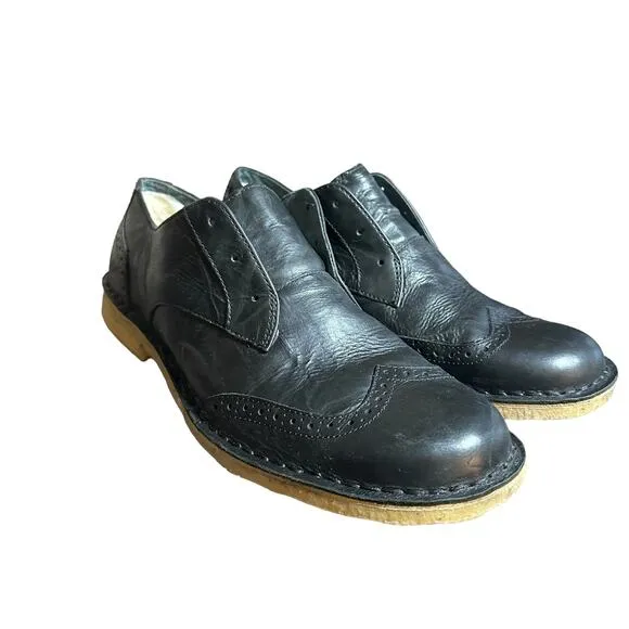 UGG Australia Bristol Men's Black Leather Slip On Shoes size US 9 1/2