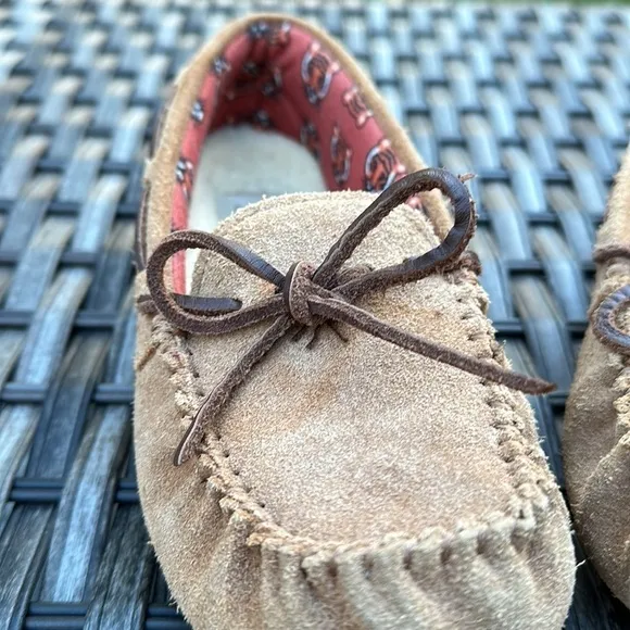 UGG Australia Kids Ryder Jungle Moccasin Slippers - Chestnut