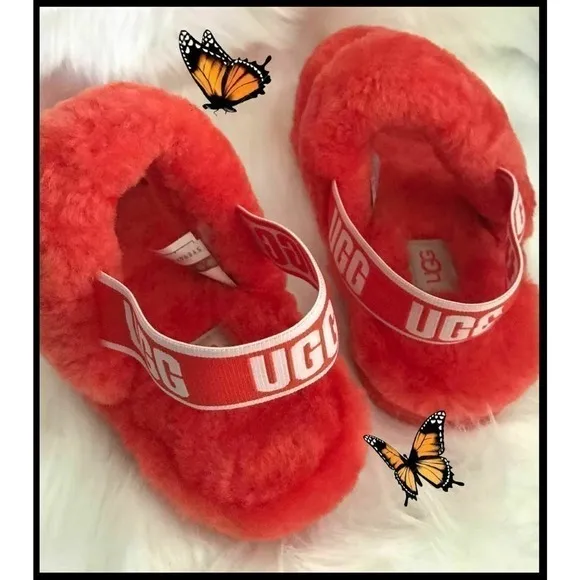 UGG Australia OH YEAH Slide Orange Womens Slippers Sandals Size 7