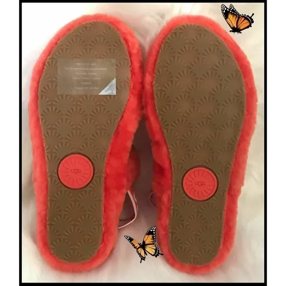 UGG Australia OH YEAH Slide Orange Womens Slippers Sandals Size 7