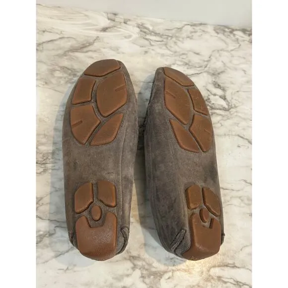 UGG AUSTRALIA ROAM SLIPPERS MOCCASINS DRIVING PEWTER GRAY WOMENS SIZE 8