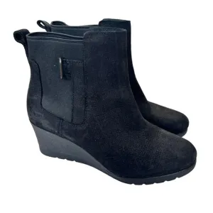 UGG Black Indra Wedge Waterproof Boots Sz 7.5