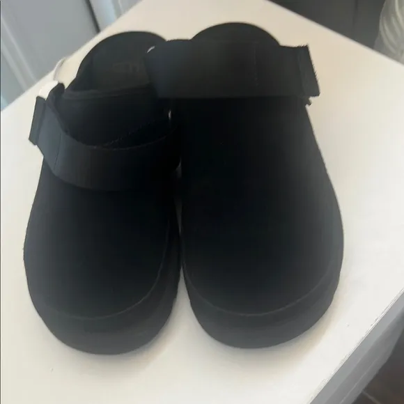 UGG Black Slippers Comfortable Indoor Footwear