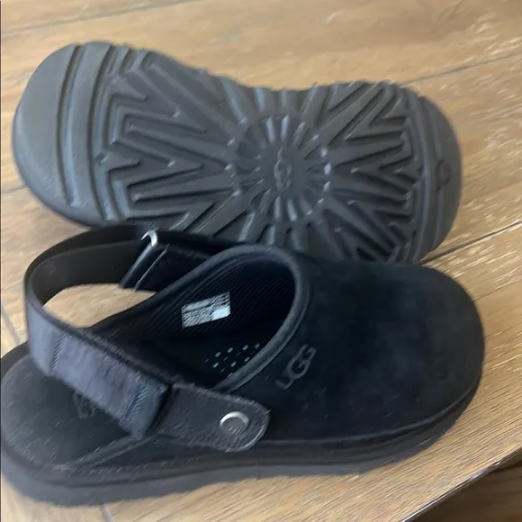 UGG Black Slippers Comfortable Indoor Footwear