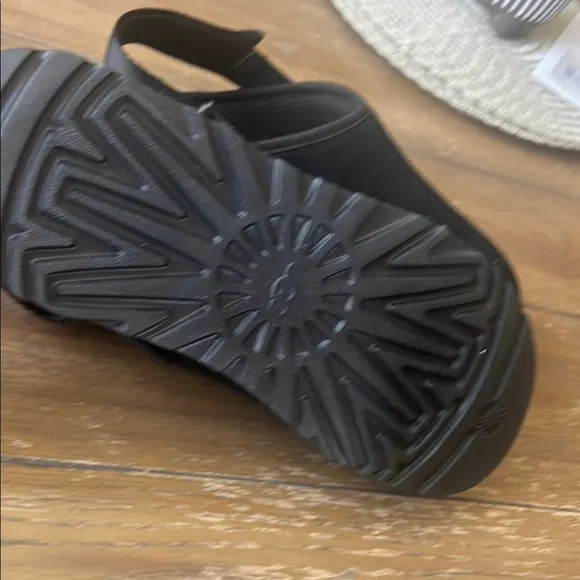 UGG Black Slippers Comfortable Indoor Footwear