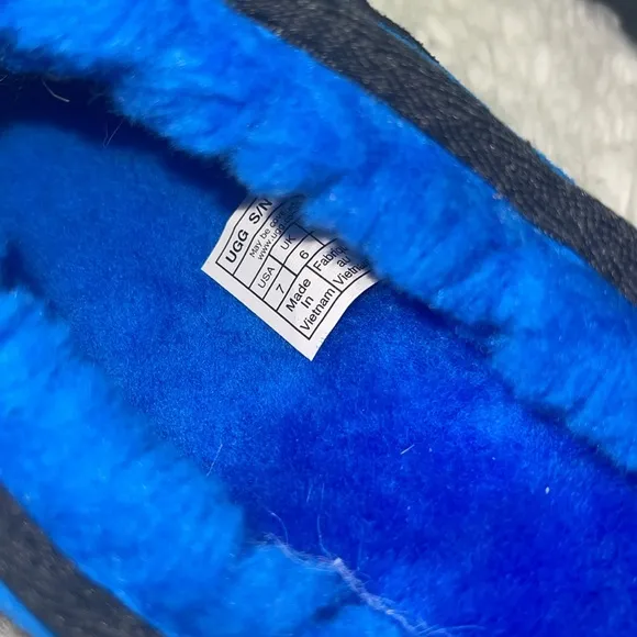 UGG Blue and Black Slip-On Shoes
