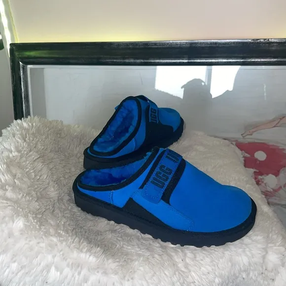 UGG Blue and Black Slip-On Shoes