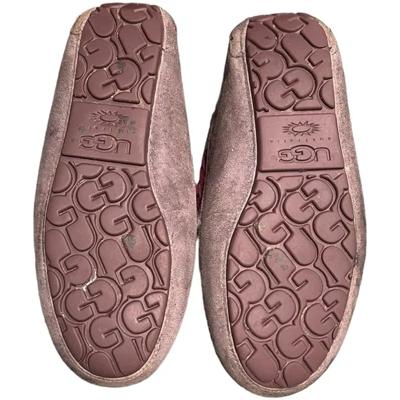 UGG Brett Purple Grey Slippers For Indoor/Outdoor Use Size 10 (Fits like 9)