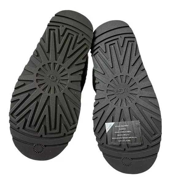 UGG Charcoal Disquette Platform Slippers NIB