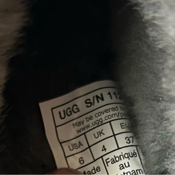UGG Charcoal Disquette Platform Slippers NIB