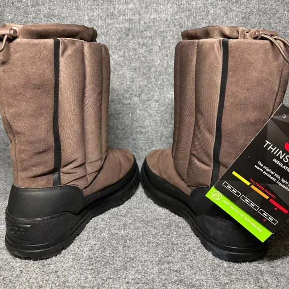 UGG Classic Klamath Womens 9 Snow Boots Burnt Cedar Suede Waterproof Short Boots