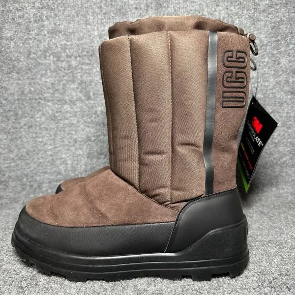 UGG Classic Klamath Womens 9 Snow Boots Burnt Cedar Suede Waterproof Short Boots