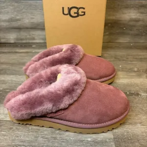 UGG |  Cluggette Fur Lined Slippers In Plum Wine NEW In Box Indoor Outdoor