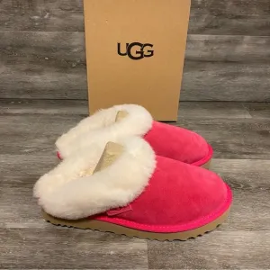 UGG | Cluggette Fur Lined Slippers Sheepskin In Radish Pink NEW