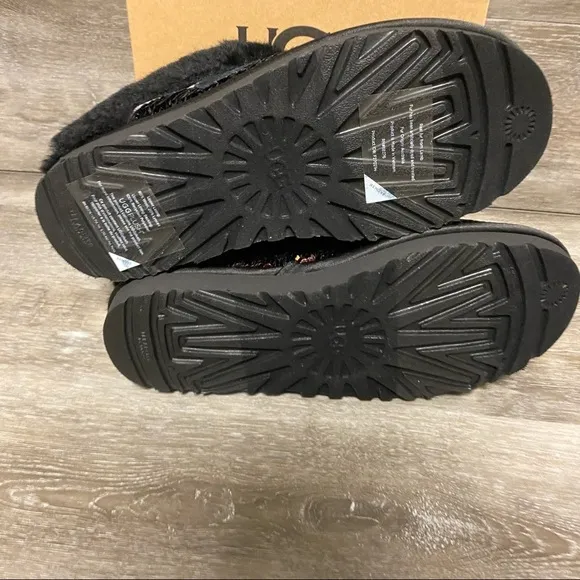 UGG | Cluggette Sequin Slippers Black