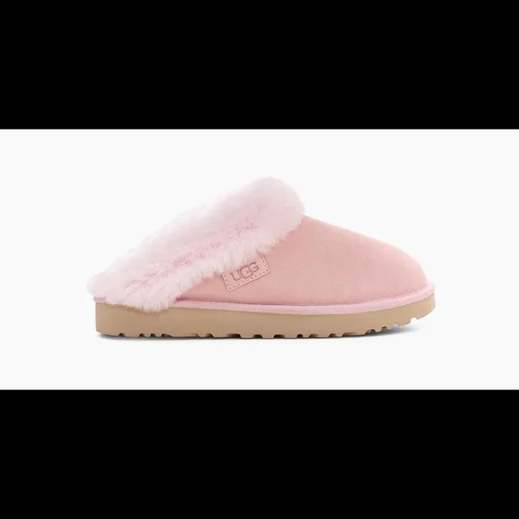 UGG | Cluggette Sheepskin Suede Slippers Pink Cloud LIMITED STOCK Valentines Day