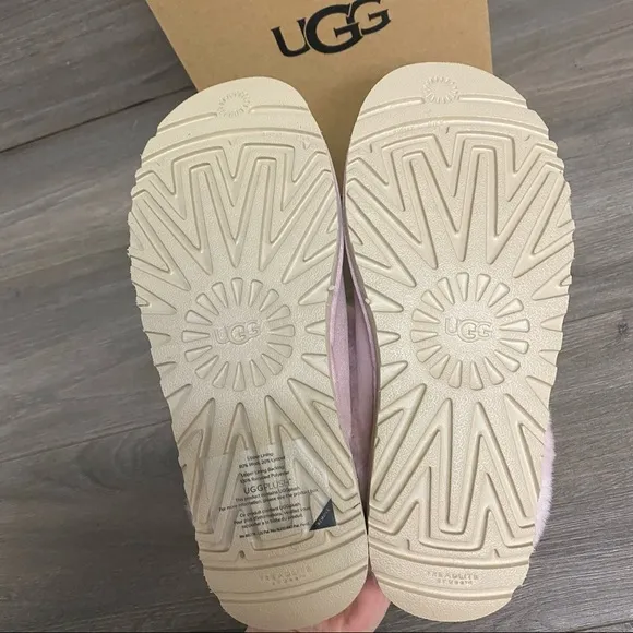 UGG | Cluggette Sheepskin Suede Slippers Pink Cloud LIMITED STOCK Valentines Day
