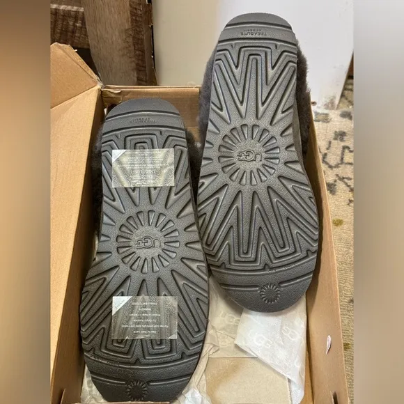 UGG Cluggette Slippers, Charcoal Gray | Sz 7