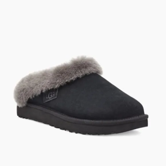 UGG | Cluggette Slippers In Black Grey Indoor Outdoor NEW