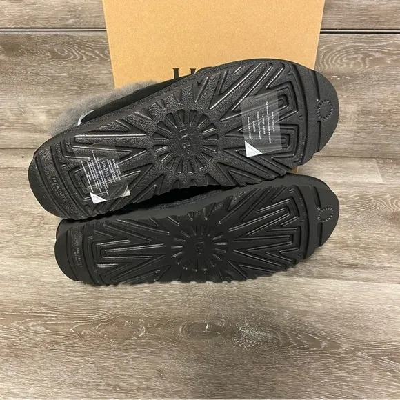 UGG | Cluggette Slippers In Black Grey Indoor Outdoor NEW