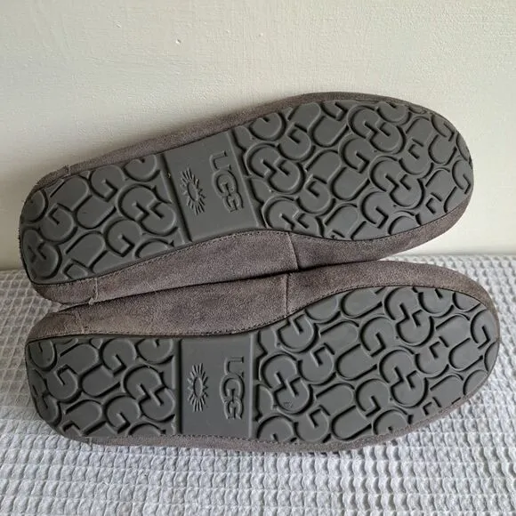 UGG Corvin Loafer Moccasin Slippers Suede Charcoal Gray  Men's 13 EU 46