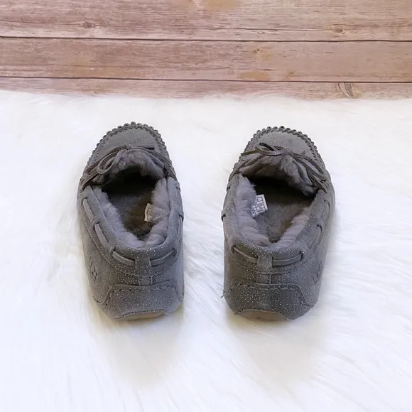 UGG Dakota Milky Way Moccasin Slippers In Charcoal