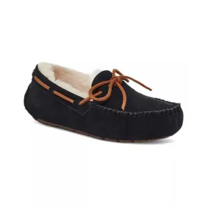 UGG Dakota Moccasin Suede Wool Slipper Black women's sz 12/Men's 9