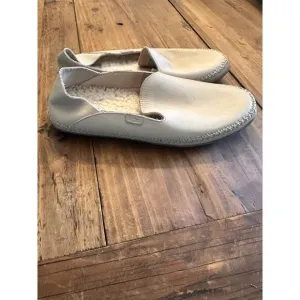 UGG Elodie Slipper Shoes Women's 9 Cream Ivory Bone Leather Shearling Loafers