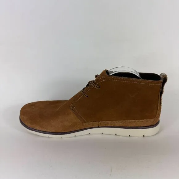 UGG Freamon Chukka Boot Men's 12 Brown Suede Lace-Up Waterproof Mid Calf 1094358