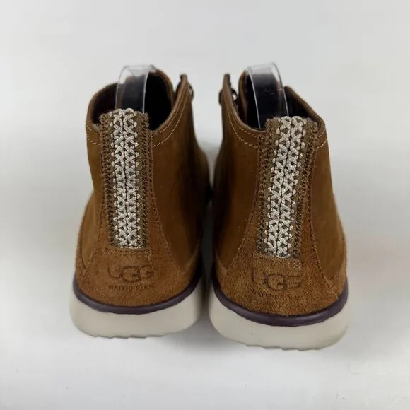 UGG Freamon Chukka Boot Men's 12 Brown Suede Lace-Up Waterproof Mid Calf 1094358