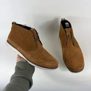 UGG Freamon Chukka Boot Men's 12 Brown Suede Lace-Up Waterproof Mid Calf 1094358