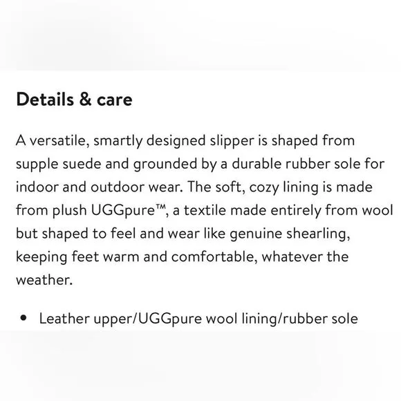 UGG Grey Suede Loafers Leather Cozy Slippers Inside Outside Unisex Sz 4 Eu 36