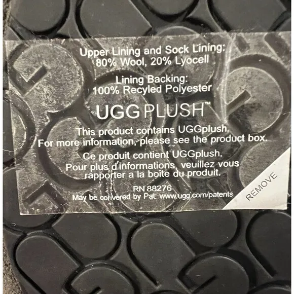 UGG Grey Suede Loafers Leather Cozy Slippers Inside Outside Unisex Sz 4 Eu 36
