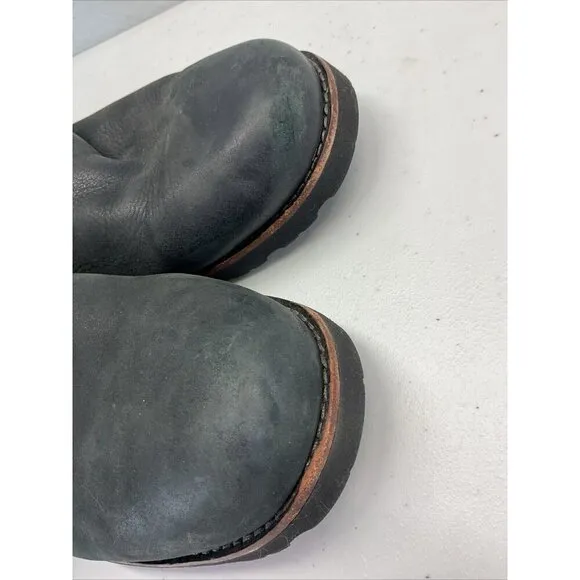 Ugg Hendren  Boots Men’s US 12 Black Leather Waterproof  1008140  side zip