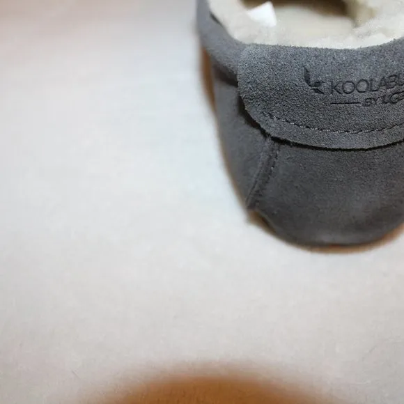 UGG‎ KOOLABURRA MENS FUR SUEDE SLIPPERS GRAY