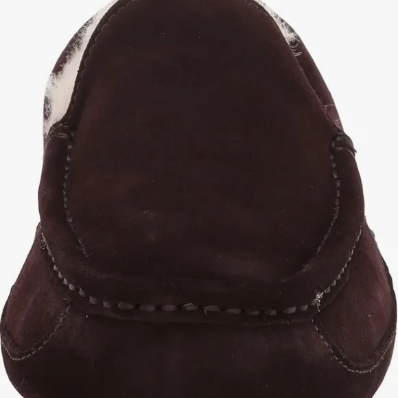 UGG mens  Ascot suede shearling slippers Espresso sz 8