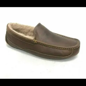 UGG Men’s Ascot Tan Leather Slippers