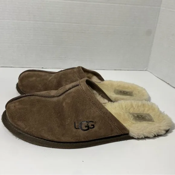 Ugg Men's Scuff Cocoa Suede Slippers Size 11