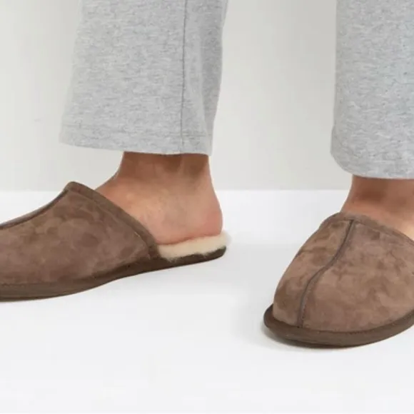 Ugg Men's Scuff Cocoa Suede Slippers Size 11