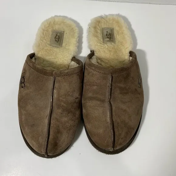Ugg Men's Scuff Cocoa Suede Slippers Size 11