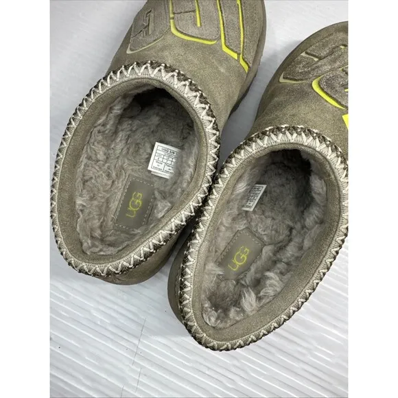 Ugg Men’s Tasman Graphic Shadow Slippers 1129140 Suede Pumice Sz 8/41