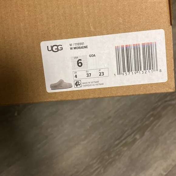 UGG | Moraene Suede Slippers In Goat Grey NEW Size 6