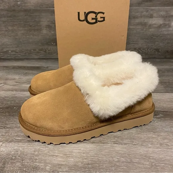 UGG | Nita Closed Back Slippers In Chestnut NEW Gift