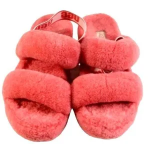 UGG Oh Yeah‎ Pop Coral Slippers  SZ  8 EUC