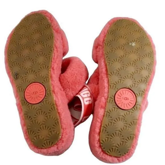 UGG Oh Yeah‎ Pop Coral Slippers  SZ  8 EUC