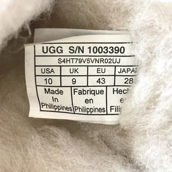 UGG Olsen Espresso Brown Suede Sheepskin Lined Slip On Mocs Slippers