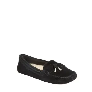 UGG Roni Black Suede Leather Slip On Slippers‎ Moccasins Casual Shoes
